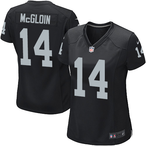 Women's Game Matt McGloin Nike Jersey Black Home - #14 NFL Oakland Raiders